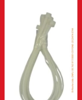 1770-Abraçadeira Nylon Cinta Branca 2,5x200mm com 6 Unidades