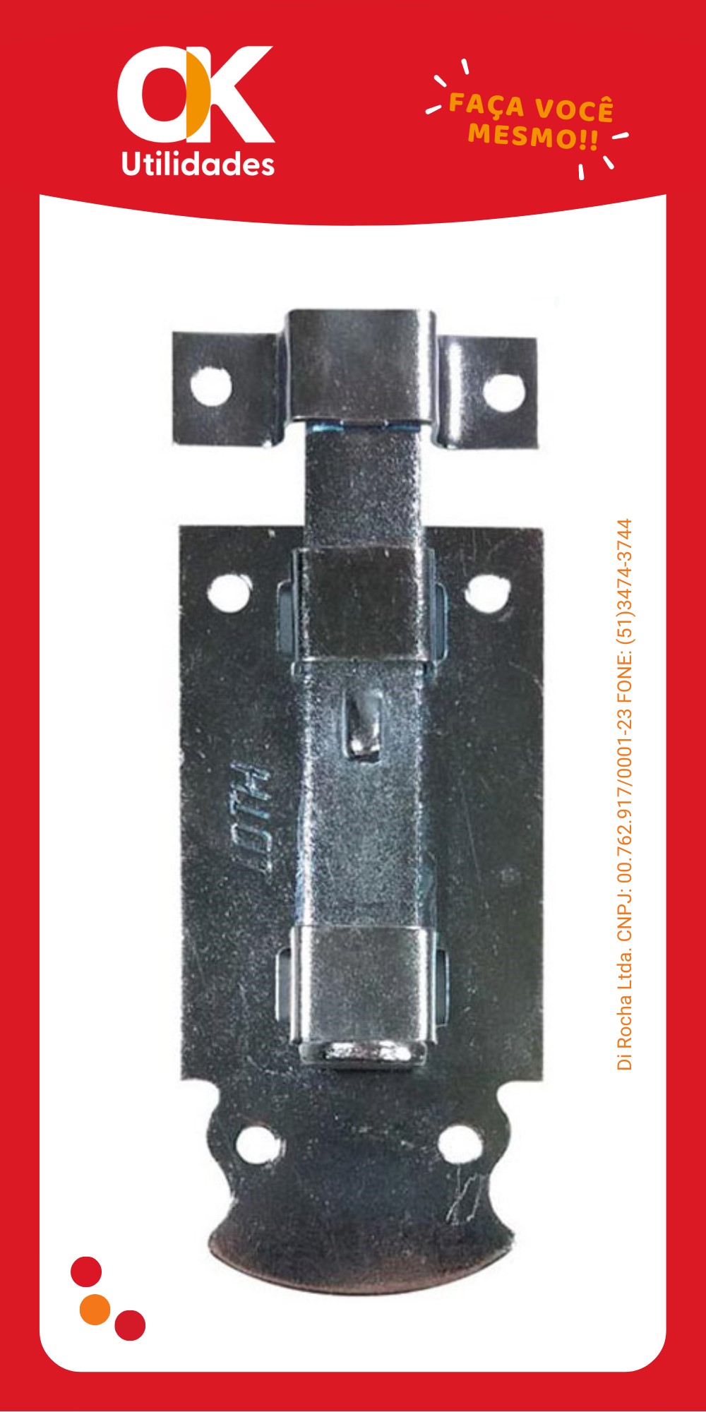 2475-Fecho Chato 2P + T | 1 Unidade