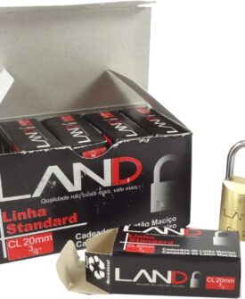 2512- Cadeado Maciço 20mm | Caixa com 10 Unidades