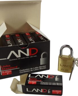 2513- Cadeado Maciço 25mm | Caixa com 10 Unidades