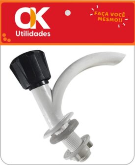 2558- Torneira para Lavatório 1/2" Branca | 1 Unidade