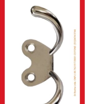 2634-Cabide Cromado Chapolin com Parafusos 3,2 x 22 mm