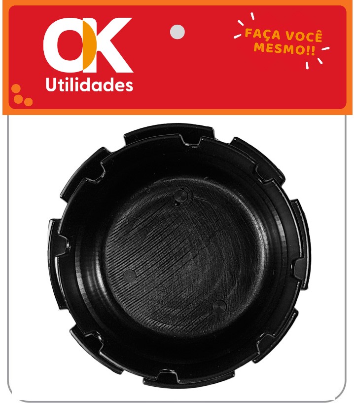 2654-Cinzeiro Plástico Preto com 2 Unidades