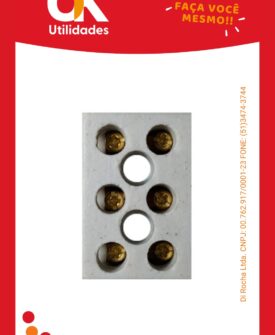 2662- Conector de Porcelana 10 mm 3 Polos