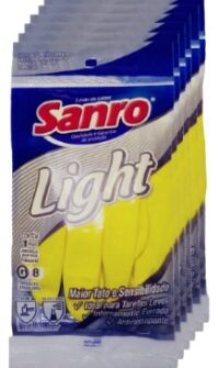 2723- Luva de Borracha Sanro Light Grande