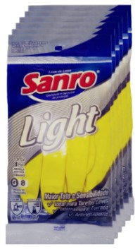 2723- Luva de Borracha Sanro Light Grande