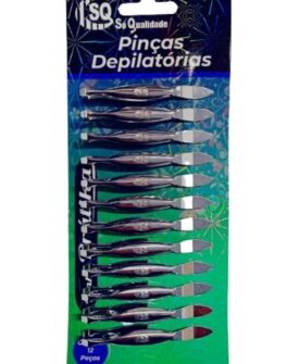 2760- Pinça Depilatória com 12 Unidades