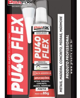 2802-Cola Adesivo Selante PU 40 Flex Preto 85g