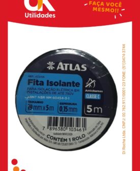 2812- Fita Isolante Atlas 19mm x 5m- 01 unidade