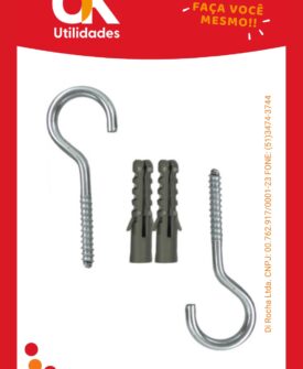 4554-Gancho G com Bucha 8mm com 2 Unidades