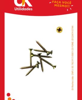 4607-Parafuso Phillips 3,0 x 20mm com 8 Unidades