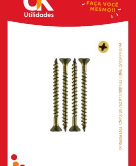 4616-Parafuso Phillips 3,5mm x 40mm com 4 Unidades