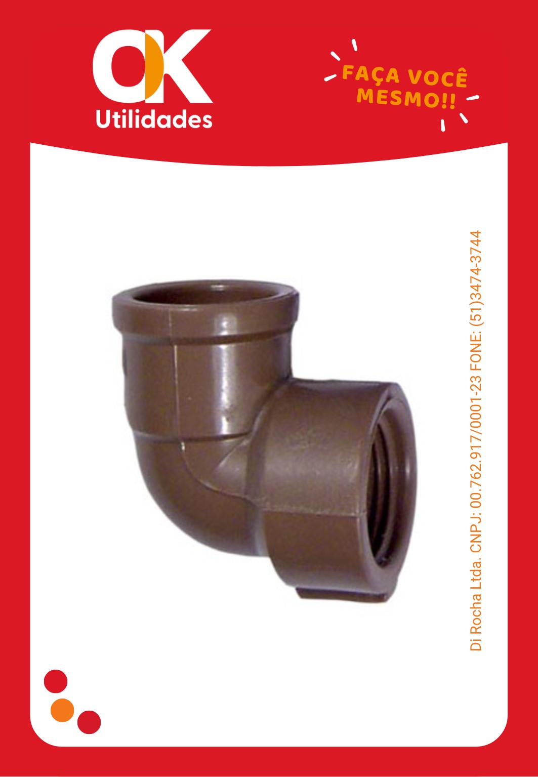 5006-Conexão Joelho 20mm x 1/2" 1 Unidade