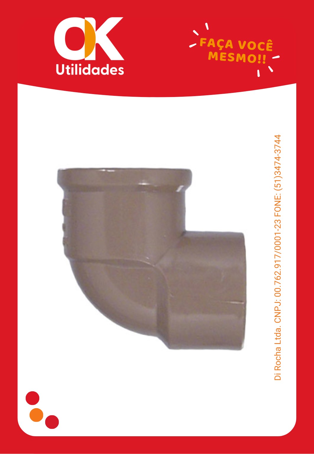 5007-Conexão Joelho 25mm x 1/2" 1 Unidade