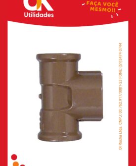 5014-Conexão Tee 20mm x 1/2" 1 Unidade