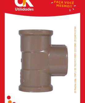 5015-Conexão Tee 25mm x 1/2" 1 Unidade