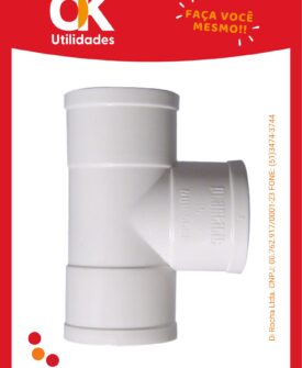 5024- Conexão Esgoto Tee 40mm 1 Unidade