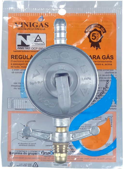 7025-Regulador de Gás Vinígas 2,8 kPa