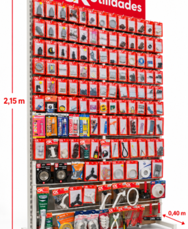 Combo 122 Itens com Expositor 1,30 x 2,15 m