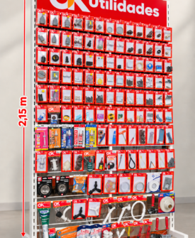 Combo 102 Itens com Expositor 1,00 x 2,15 m