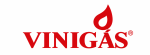 Logo vermelho VINIGÁS com chama